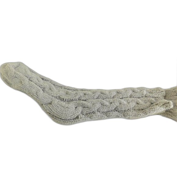 The Original Muk Luks Womens Cable Chenille Socks One Size Gray New - Picture 4 of 7